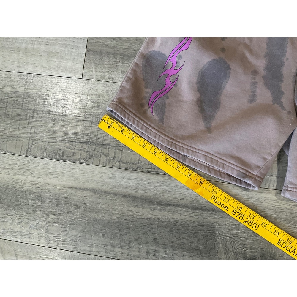 New Girl Order Wild Ride Graphic Tie Dye Sweat Shorts Mauve Grey Size 14 - Picture 8 of 10